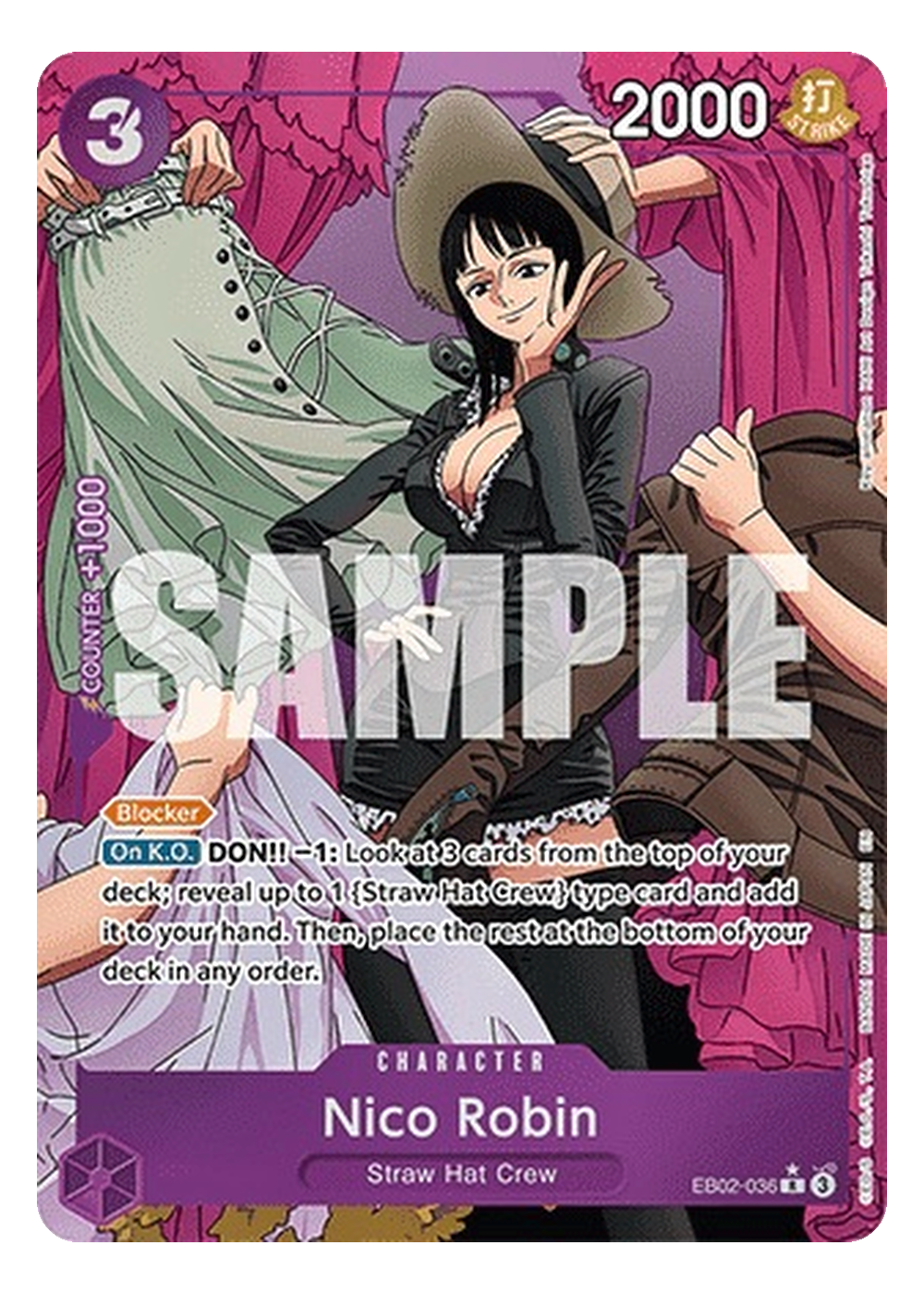 Nico Robin EB02-036 V.2 — visuel de référence, produit FR