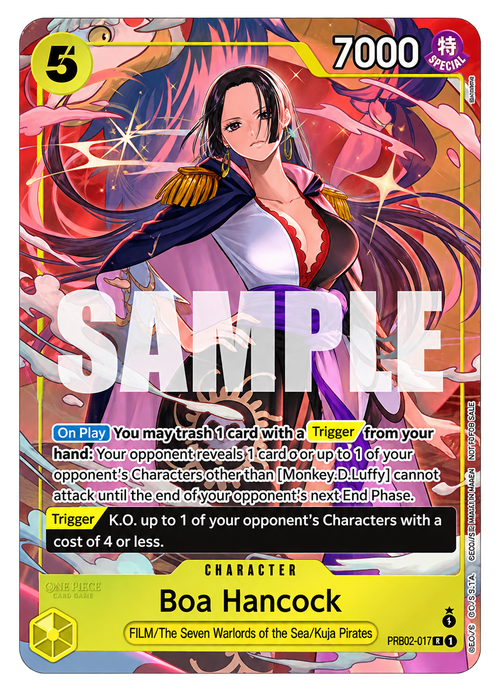 Boa Hancock PRB02-017 V.2 — visuel de référence ; carte vendue en français