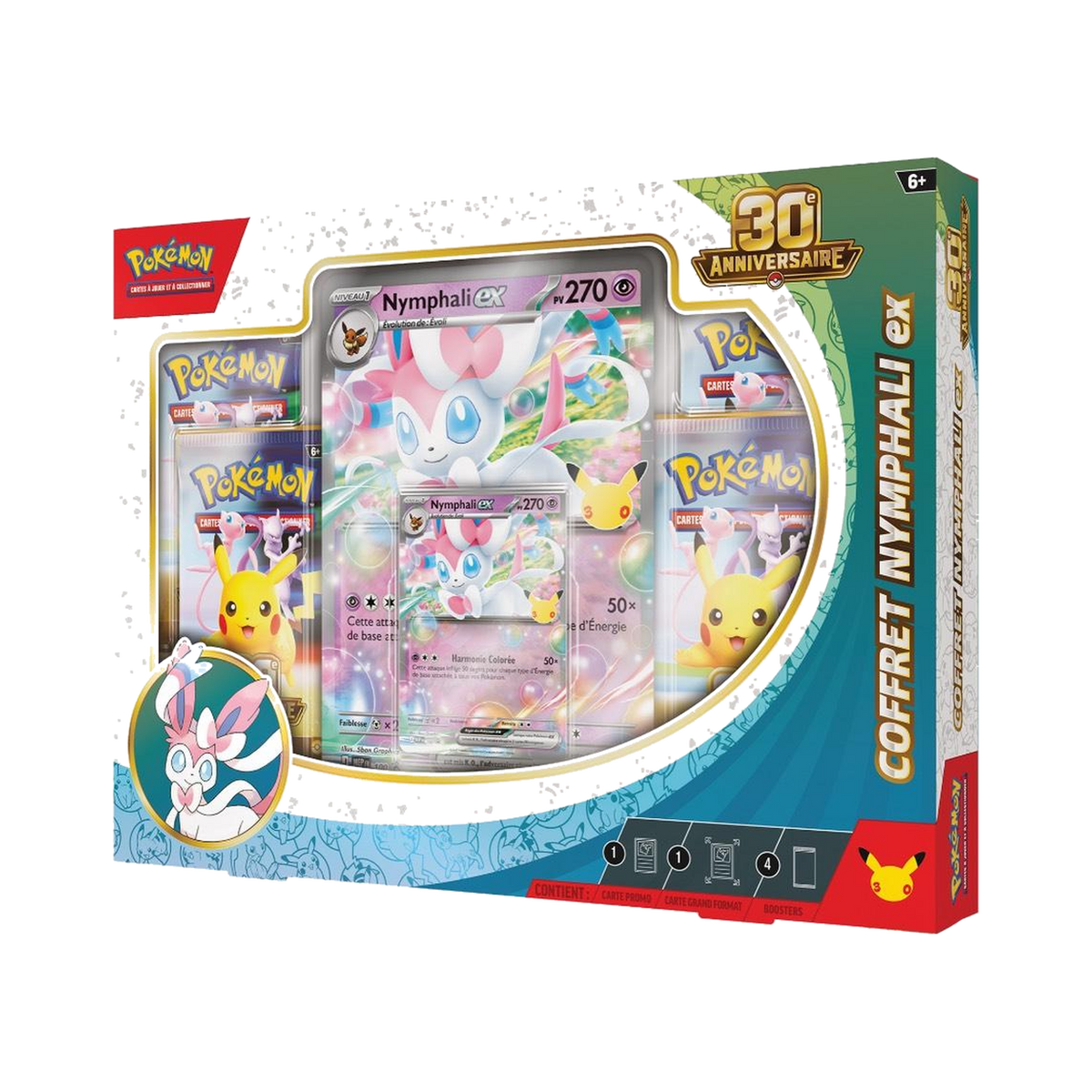 Coffret Pokémon 30e anniversaire — Nymphali-ex — FR